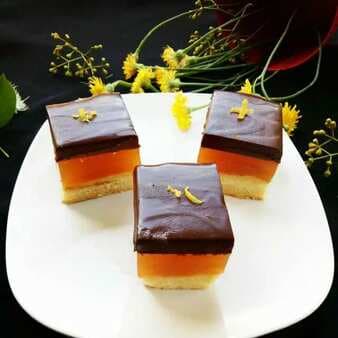 Jelly Cake With Chocolate Ganache