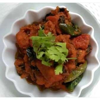 Kadai chicken with curry leaves