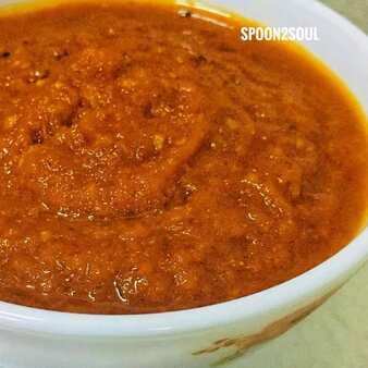 Kadapa erra kaaram (red chilli chutney)