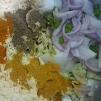Kadhi badi with rice