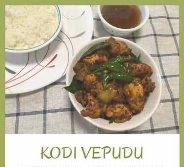 Kodi vepudu (andhra spicy chicken fry)