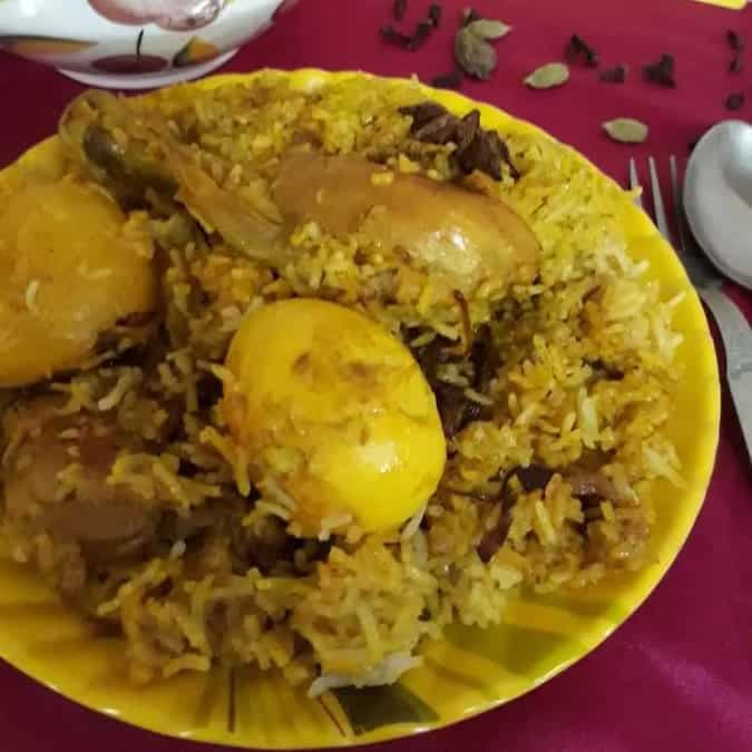 Kolkata style chicken biryani