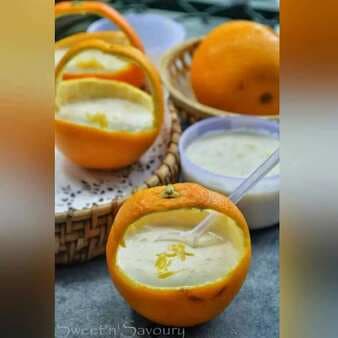 Komla Lebur Chenna Payesh/Orange Kheer-Microwave Method