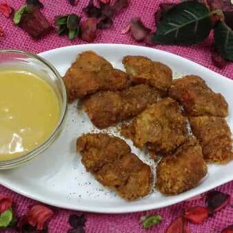 Lahori fried fish with honey mustard dip