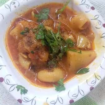 Macroni potato curry