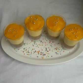 Mango Cheese Cake Shots