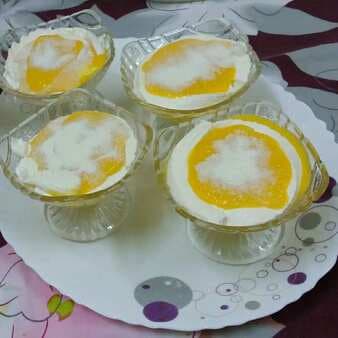 Mango/Coconut Cream Pudding Shots