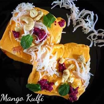 Mango falooda kulfi with creambell icecream