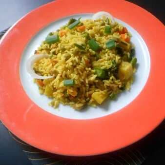 Manipuri Style Chak Angouba Recipe (Vegetable Pulao Recipe)
