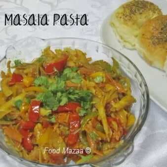 Masala pasta with bell peppers