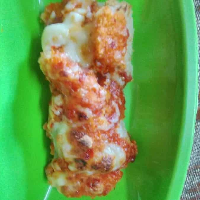 Microwave Bread Enchiladas