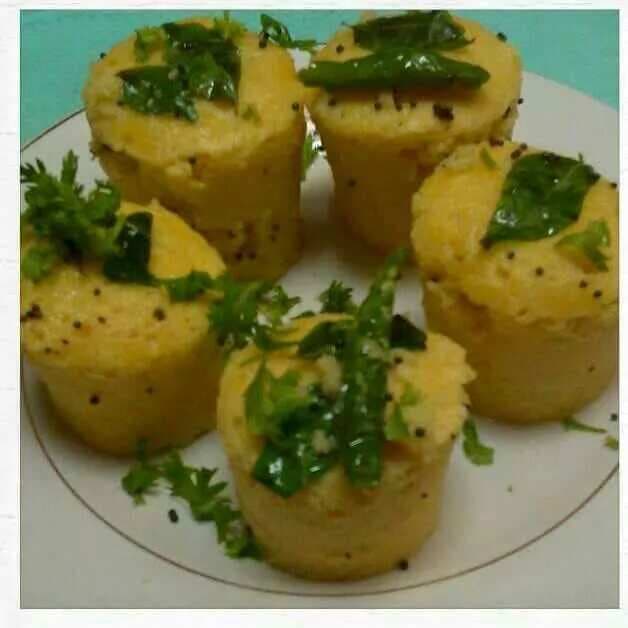 Microwave dhokla in 4 minutes