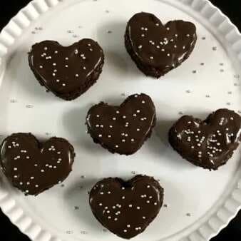 Mini Heart-Shaped Chocolate Bites