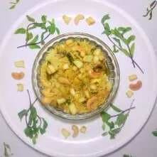 Minty kaju paneer biryani with assorted vegetables and mushrooms