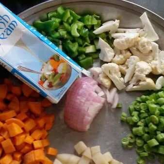 Mix vegetables malai korma
