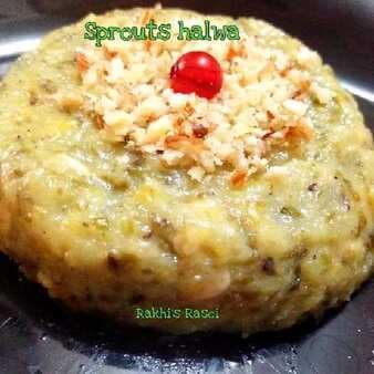 Moong Sprouts Halwa