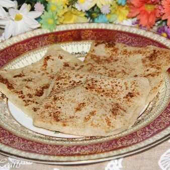 Moroccan msemen/moroccan style square shaped rghaif pancakes