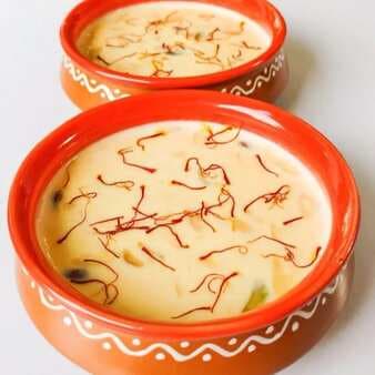 My father's special kheerni (dry fruit kheer)