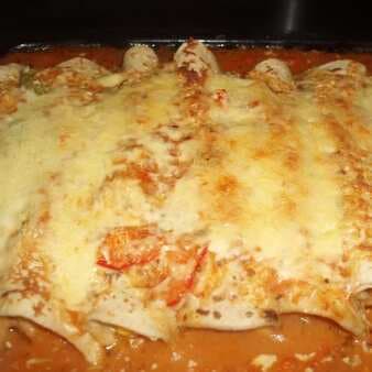 Oven roasted veggie enchilada