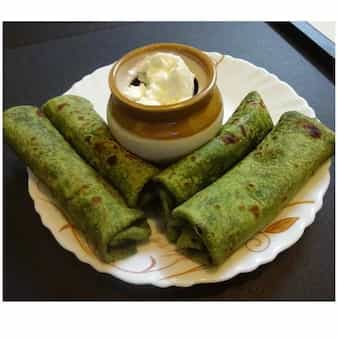 Palak/spinach paratha