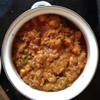 Paneer capsicum masala curry