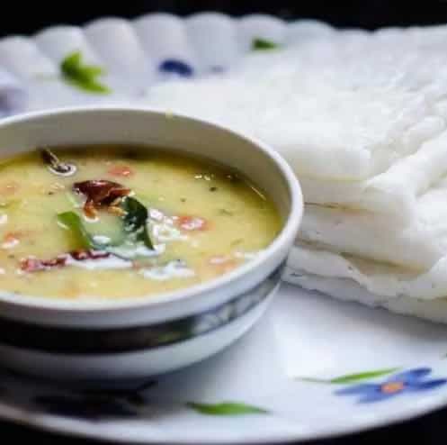 Panpole With Dalithoy--Konkani Daal With Lacey Crepes