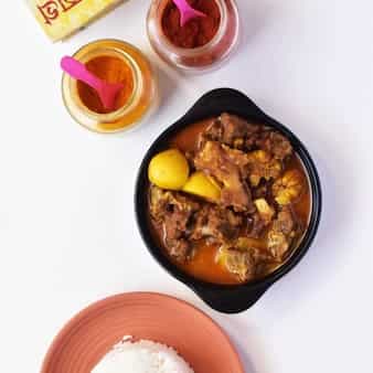 Pathar Mangshor Jhol/Kochi Pathar Jhol/Bengali Style Mutton Curry