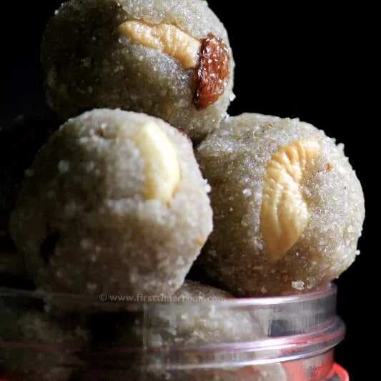 Poha Ladoo With Chocolaty Coconut Filling