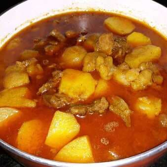 Potato mutton curry