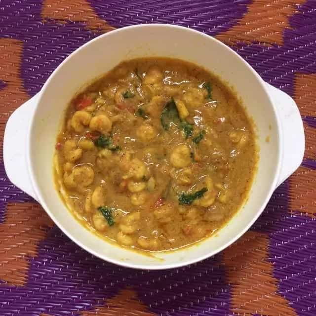 Prawn coriander curry