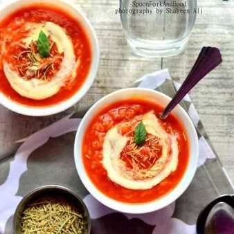 Provenal tomato rice soup