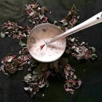 Red Amaranth Leaves Buttermilk Curry