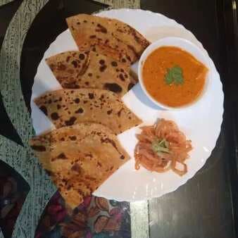 Restaurant Style Shahi Paneer With Parantha