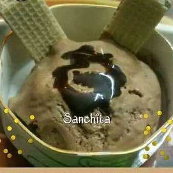 Rich chocolate ice cream