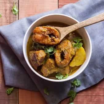 Shol macher jhaal/shol fish curry