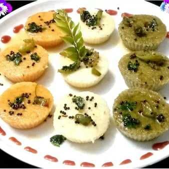 Spinach Tomato Muffin Dhokla
