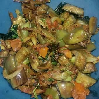 Stir fry brinjal/baigan
