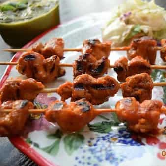 Sweet And Spicy Mango Chicken Kebabs