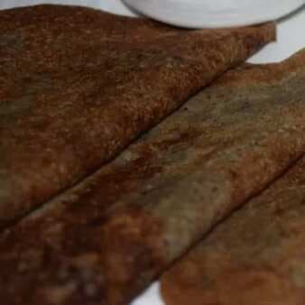 Sweet Buckwheat Flour Pancakes-Meetha Kuttu Chilla