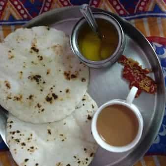 Tandala chi bhakri(rice flour bhakri)