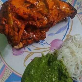 Tandoori chicken on gas stove without oven