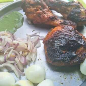 Tandoori Chicken With Green Chutney