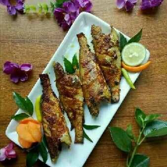 Tandoori Fish Kebabs On Tava