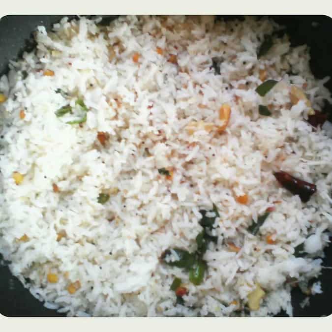 Tasty coconut rice (variety rice for lunch)