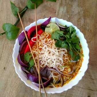 Thai curry noodle soup
