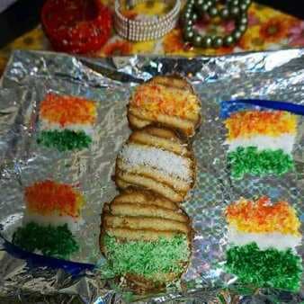 Tricolour Biscuit Stack
