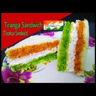 Tricolour sandwitch(tiranga sandwitch)