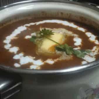 Typical restaurant style dal makhani