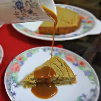 Warm fig pudding with butterscotch sauce