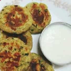Water chestnut flour cutlets for fast